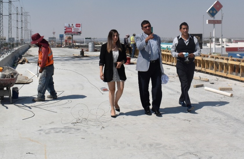 Avanza construcción del puente en Bulevar Zaragoza y De las Torres en Ciudad Juárez