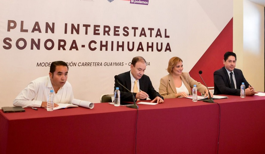 Proyecto carretero Guaymas-Chihuahua tendrá impacto internacional; formalizan convenio Maru y Durazo