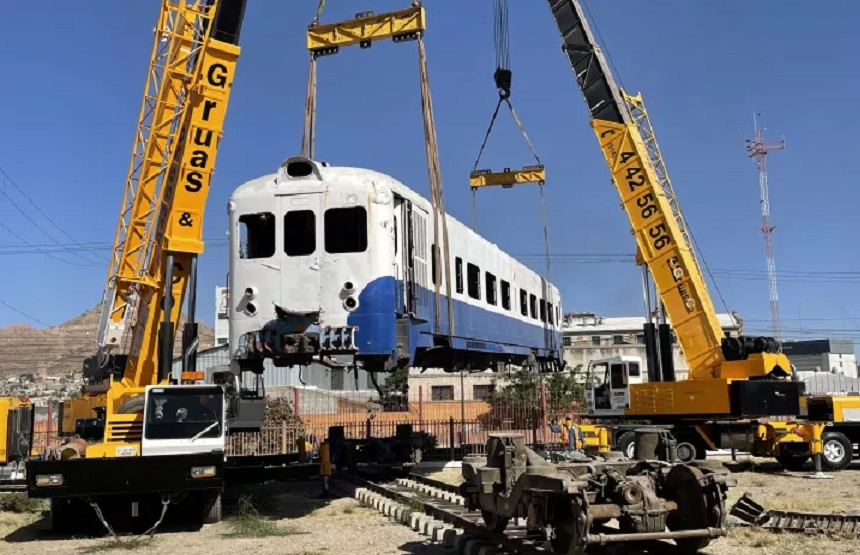 Añaden autovía ferroviario de 1960 al Museo Casa Redonda