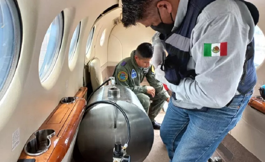 Realizan primer bombardeo de nubes en la Cuenca de Conchos