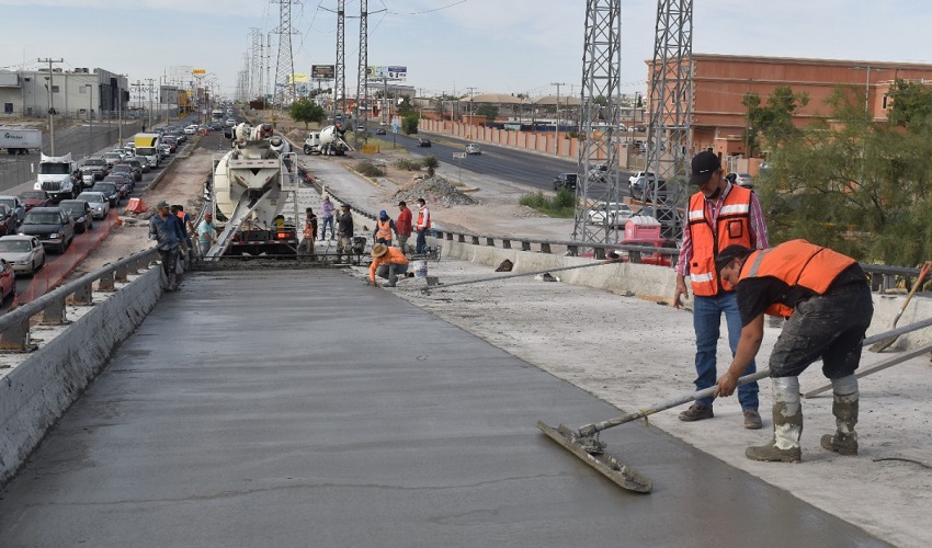 Puente de bulevar Zaragoza y de Las Torres de Ciudad Juárez será abierto a la circulación en dos semanas