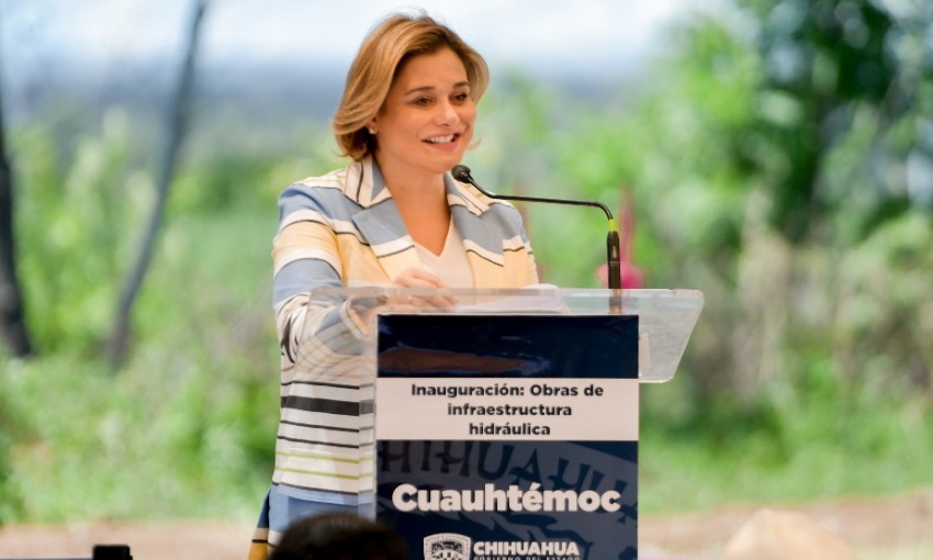 Inaugura Maru Campos en Cuauhtémoc obras de infraestructura hidráulica en beneficio de 22 mil habitantes